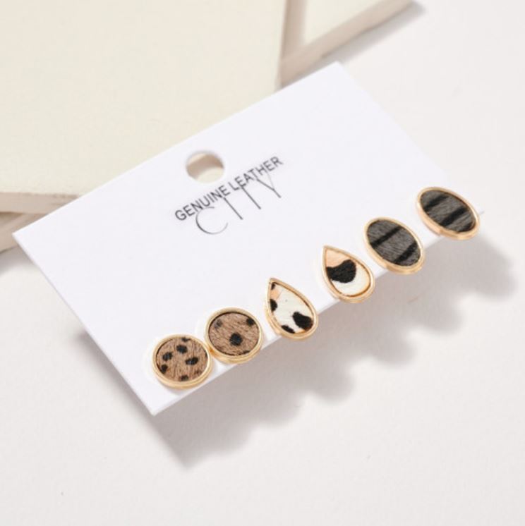 Crystal's Exotic Trio Animal Print Earrings Collection