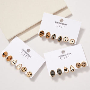 Crystal's Exotic Trio Animal Print Earrings Collection